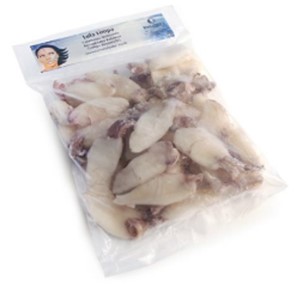 Tintenfisch sauber
