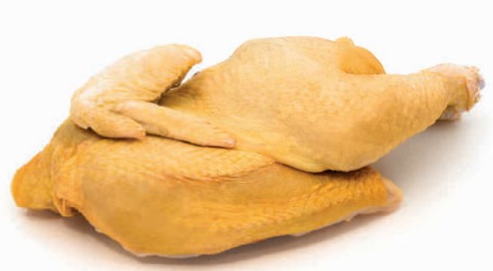 Huhn in Hälfte